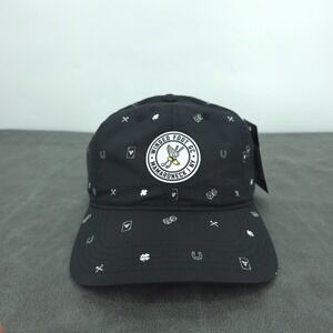Winged Foot Golf Club Hat Adjustable Black Lucky Levelwear Logo Cap‎ Lightweight